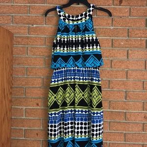 💎FENN WRIGHT MANSON💎 GEO PRINTED HALTER DRESS💎